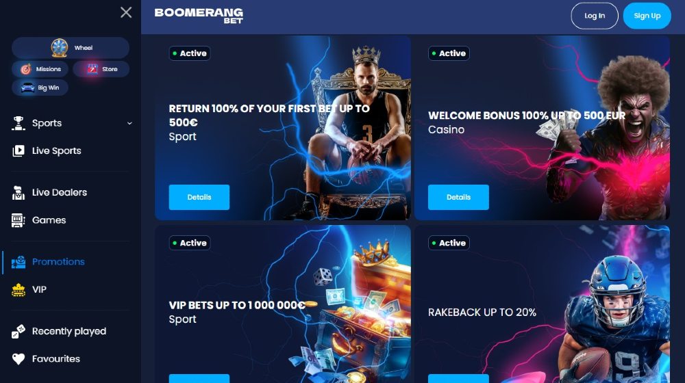 Bomerang bonus aanbiedingen